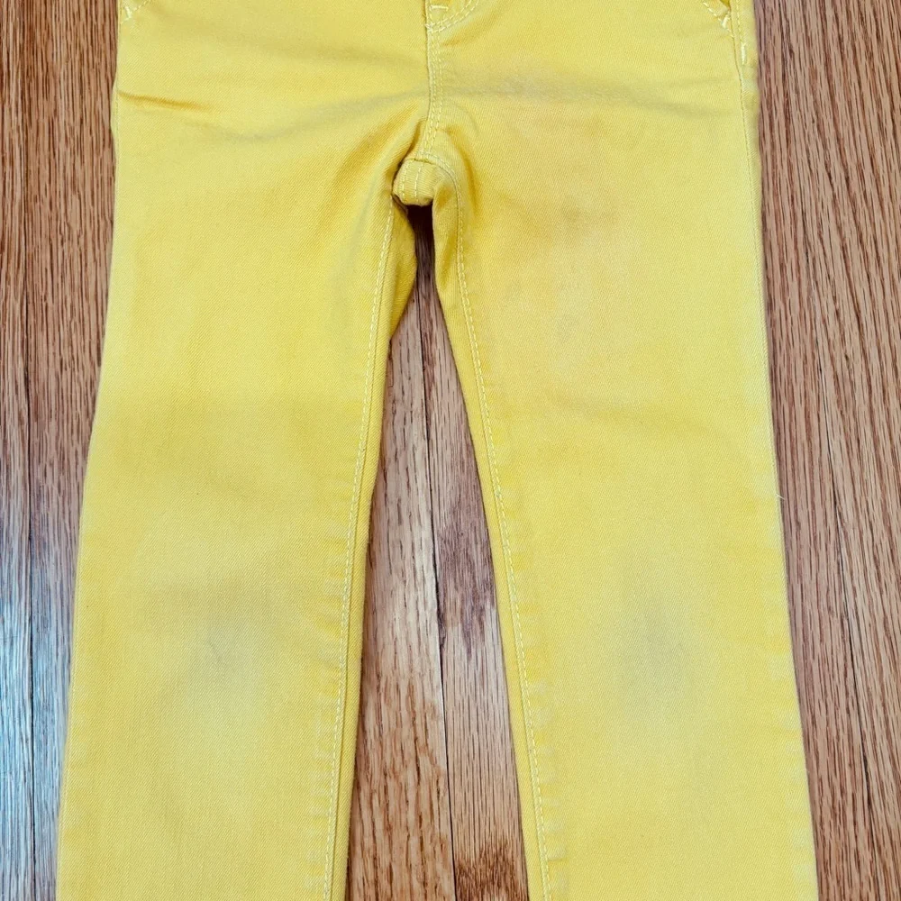 Gap little girls mustard mini skinny jeans size 5